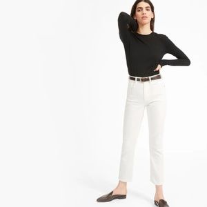 Everlane High Rise Cheeky Straight in Bone